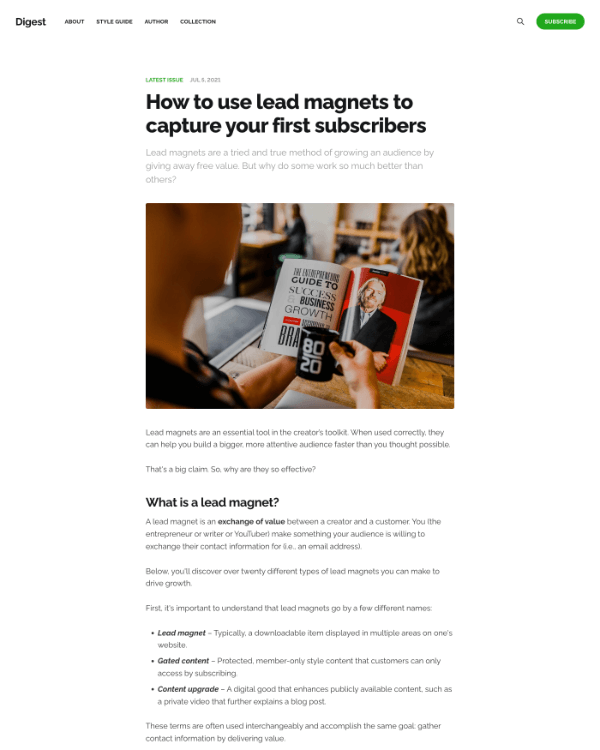 Digest Theme Preview