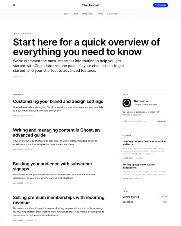 Journal Theme Preview